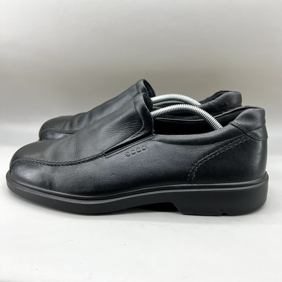 ECCO New Jersey Loafers Men's Size 11.5 US, 45 EU Black Leather Slip On Shoes - Picture 3 of 10
